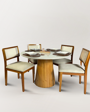 Mesa Redonda Eclipse: Sofisticação e Design Moderno para seu Ambiente