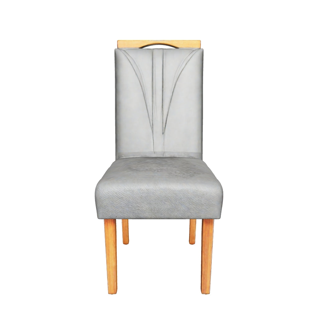Cadeira Estofada Raissa com Pés de Madeira – Charme e Conforto para Qualquer Ambiente