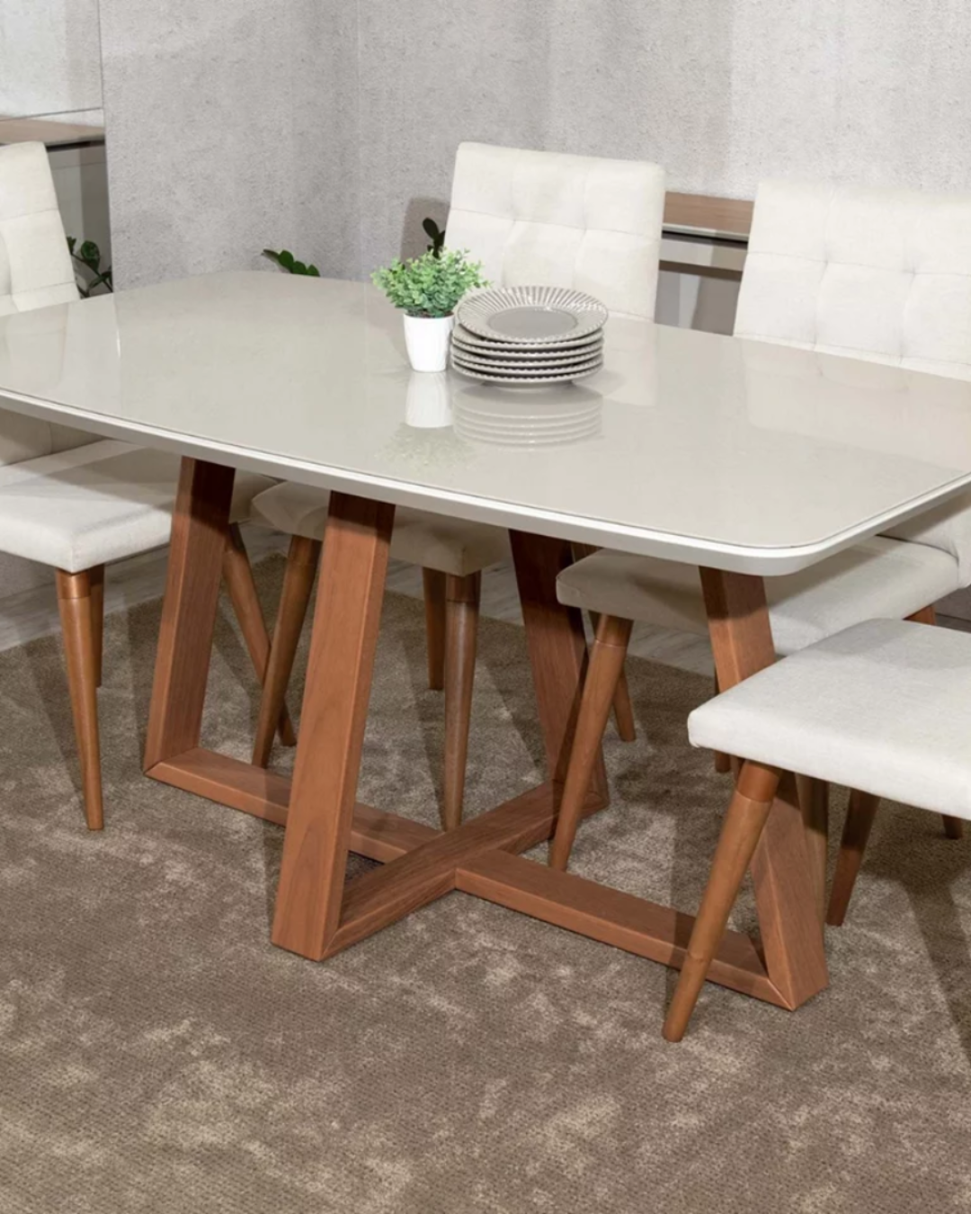 Mesa Roma- Design Sofisticado e Funcional para Seu Espaço